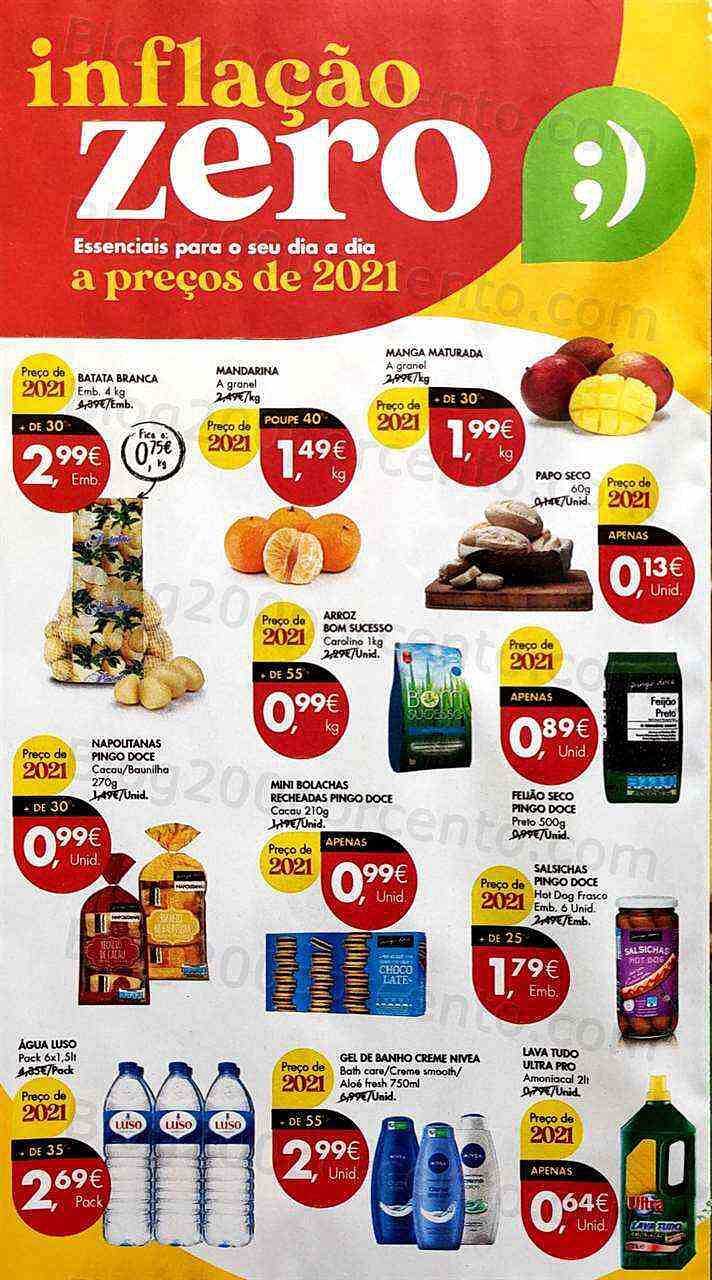 Antevisão Folheto PINGO DOCE Inflação Zero Promoções de 14 a 20 fevereiro