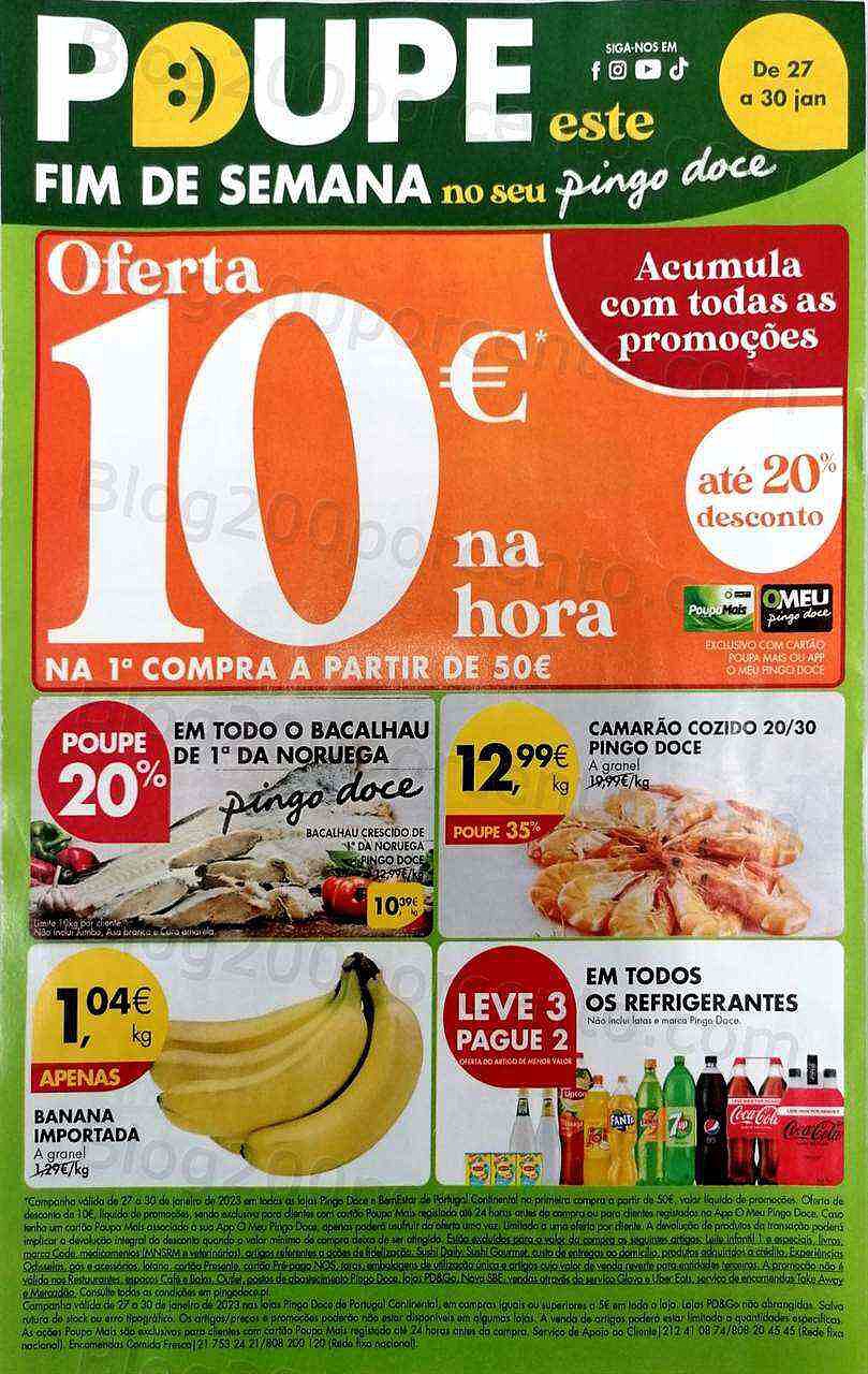 Antevisão Folheto PINGO DOCE Fim de Semana - 27 a 30 janeiro