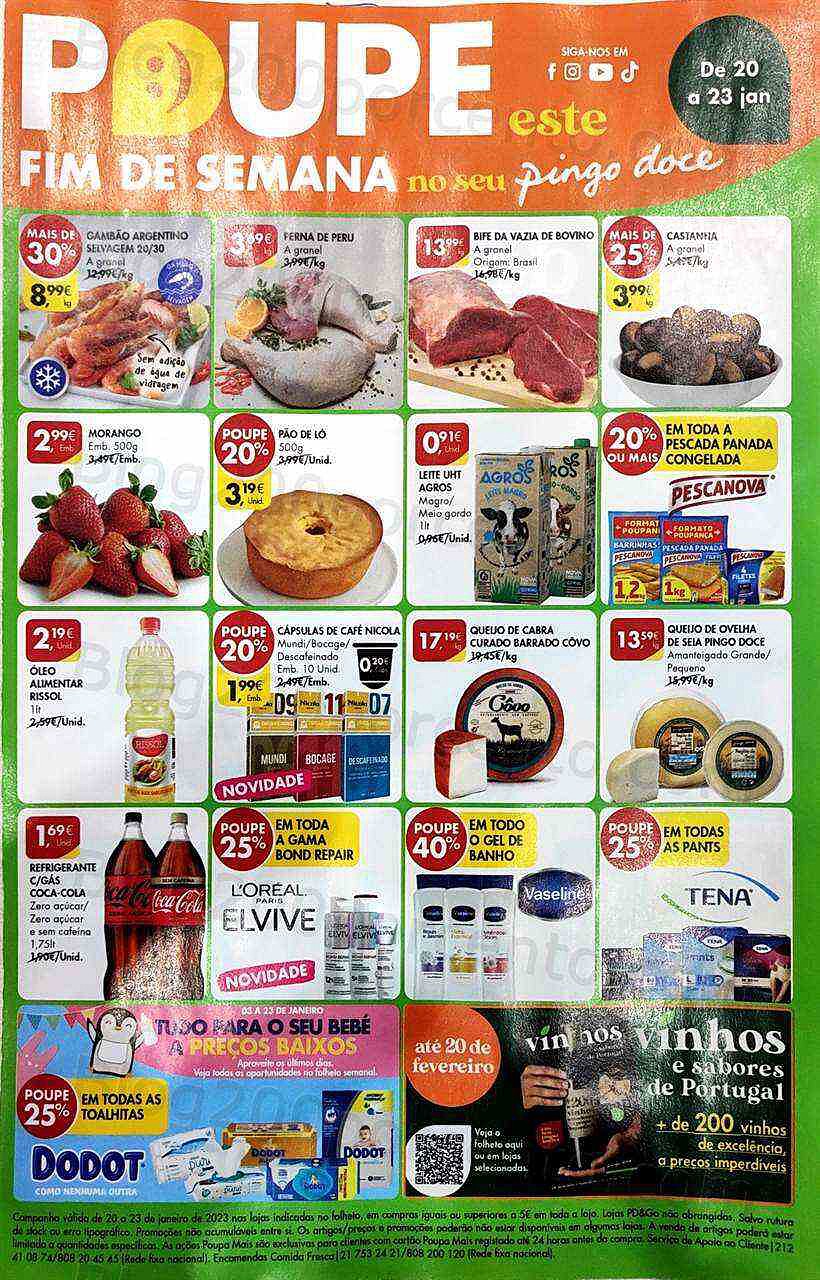 Antevisão Folheto PINGO DOCE Norte Fim de Semana - 20 a 23 janeiro