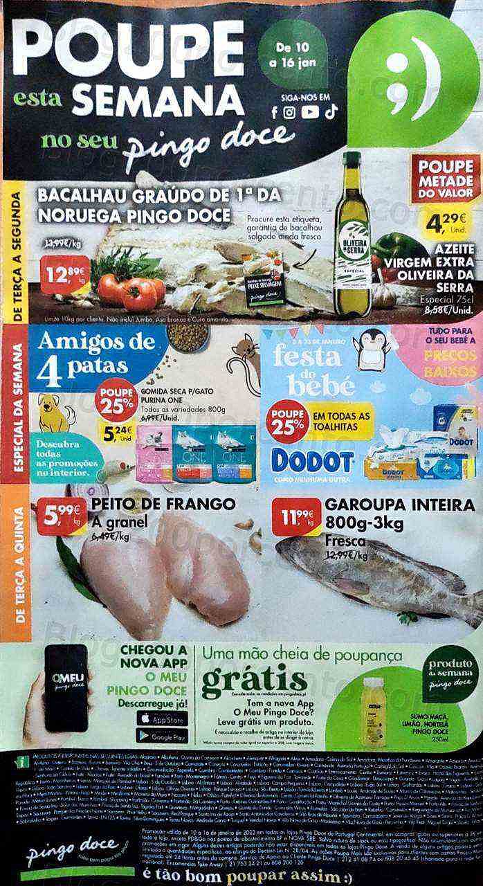 Antevisão Folheto PINGO DOCE Promoções de 10 a 16 janeiro