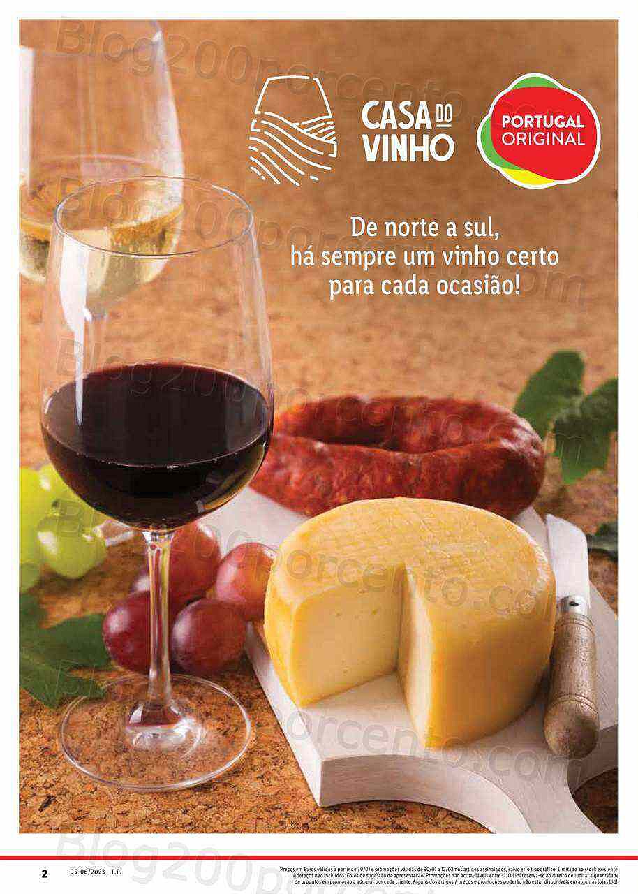 Antevisão Folheto LIDL Feira Queijos, Enchidos e Vinhos Promoções de 30 janeiro a 12 fevereiro