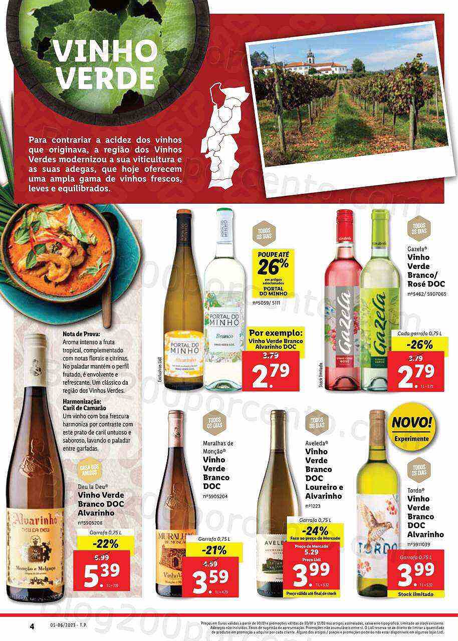 Antevisão Folheto LIDL Feira Queijos, Enchidos e Vinhos Promoções de 30 janeiro a 12 fevereiro