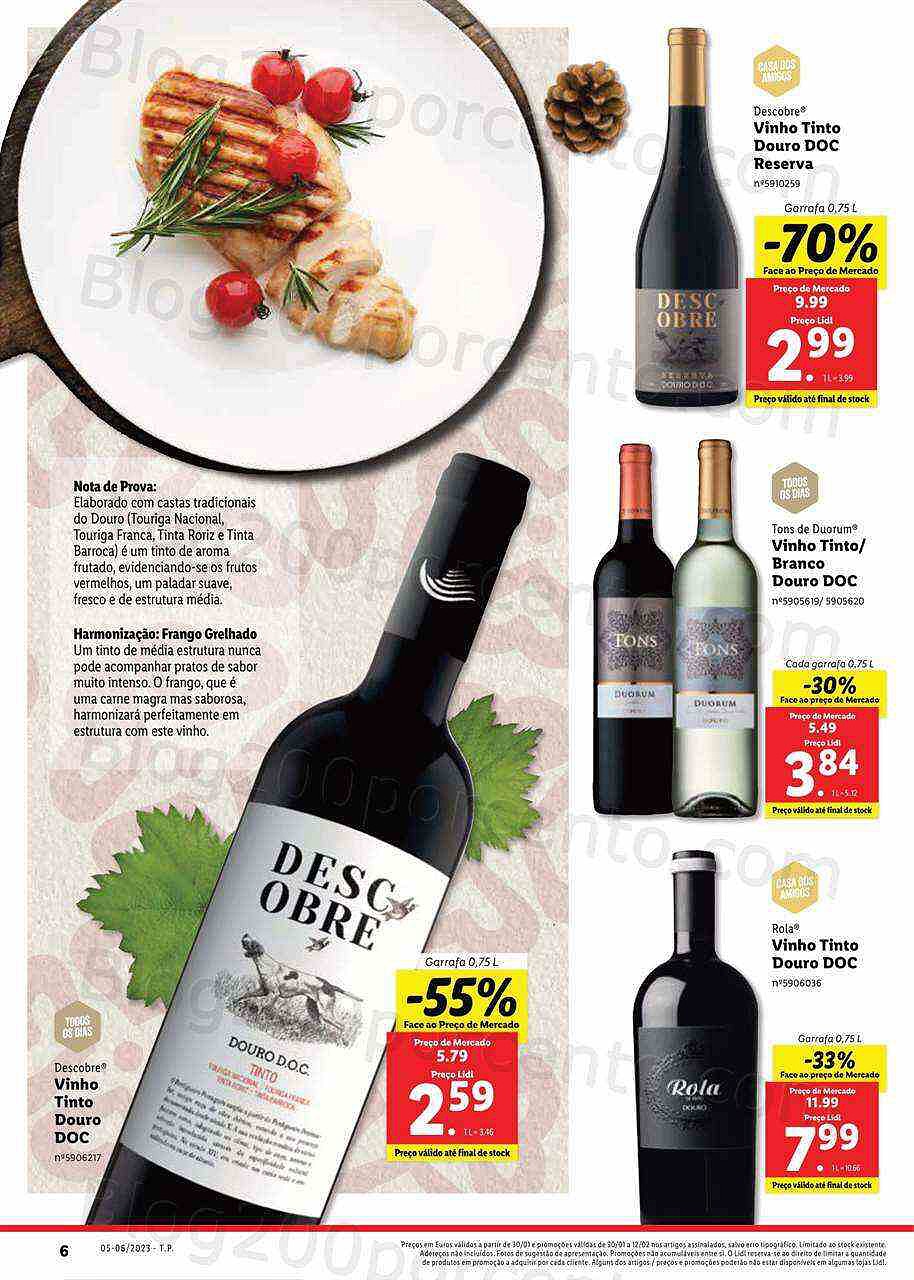 Antevisão Folheto LIDL Feira Queijos, Enchidos e Vinhos Promoções de 30 janeiro a 12 fevereiro