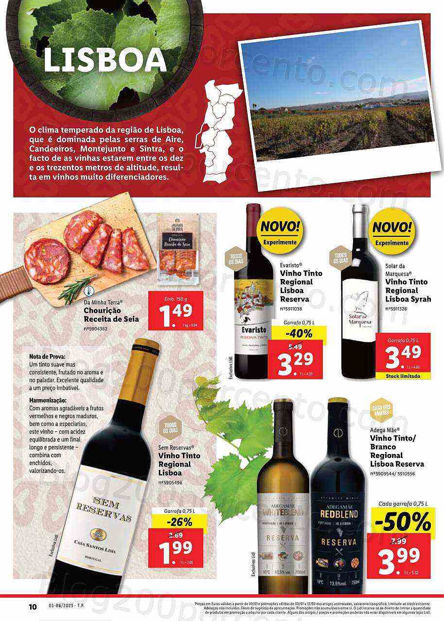 Antevisão Folheto LIDL Feira Queijos, Enchidos e Vinhos Promoções de 30 janeiro a 12 fevereiro