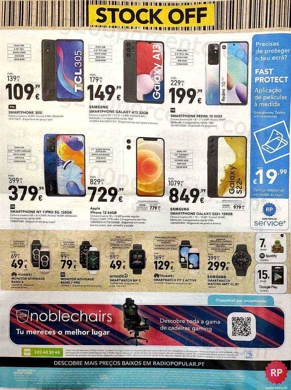 Antevisão Folheto RADIO POPULAR Stock Off Promoções de 26 janeiro a 8 fevereiro