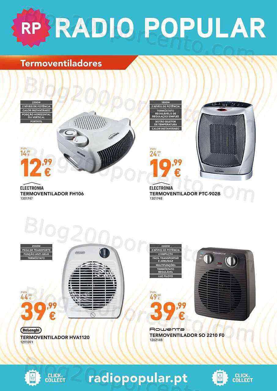 Antevisão Folheto RADIO POPULAR Especial Aquecimento Promoções de 27 janeiro a 5 fevereiro
