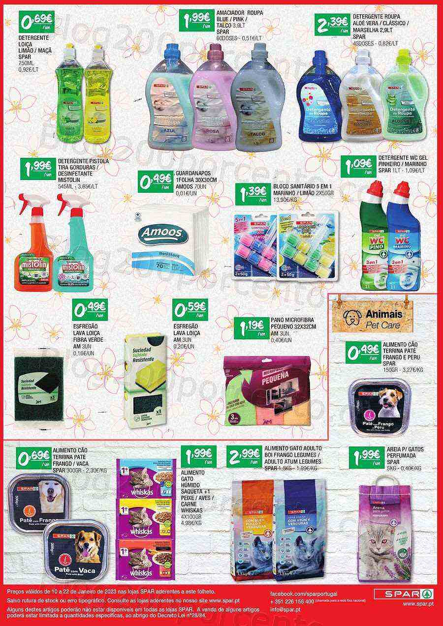 Antevisão Folheto SPAR Promoções de 10 a 22 janeiro