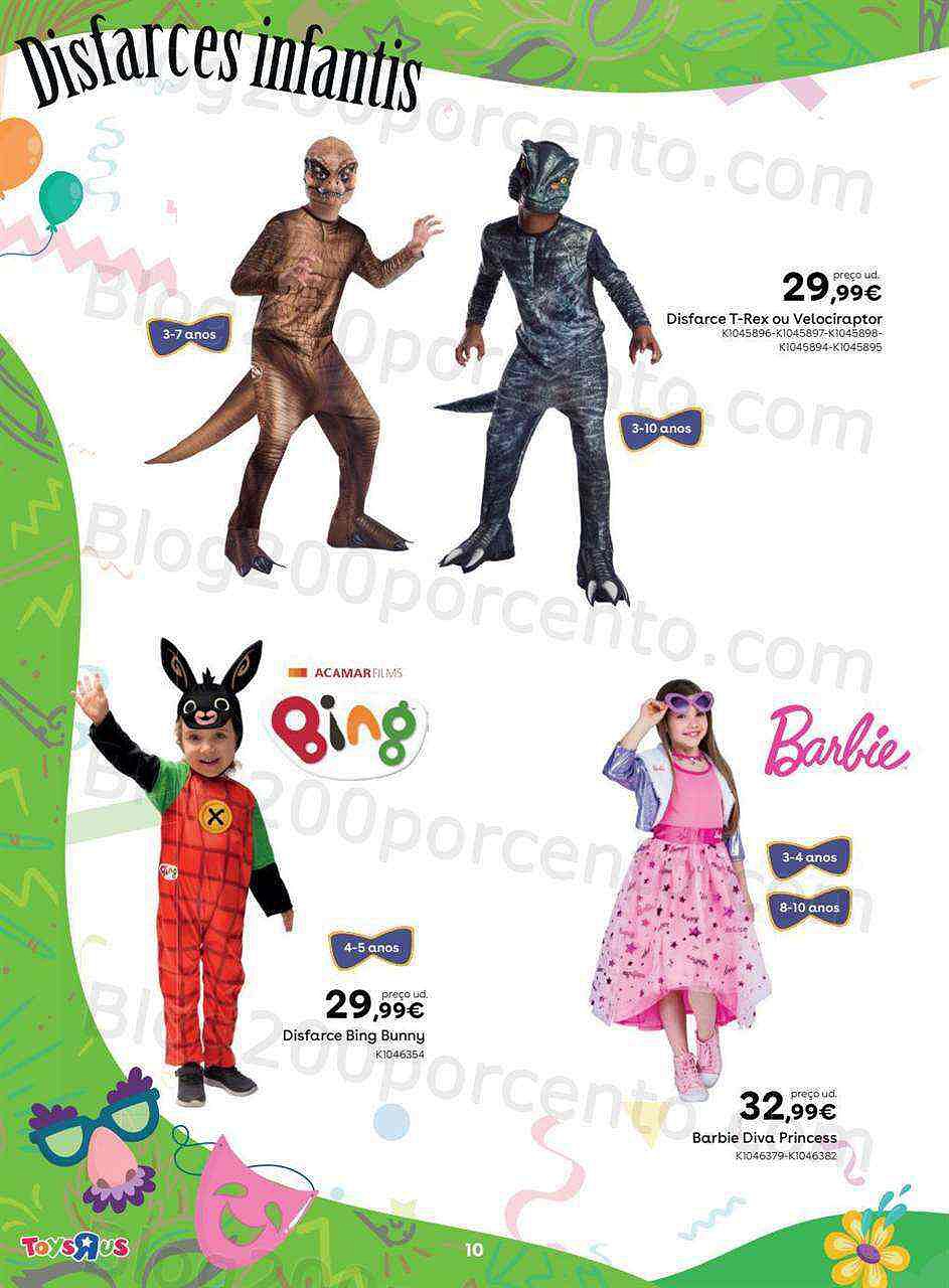 Antevisão Folheto TOYSRUS Carnaval Promoções de 25 janeiro a 21 fevereiro