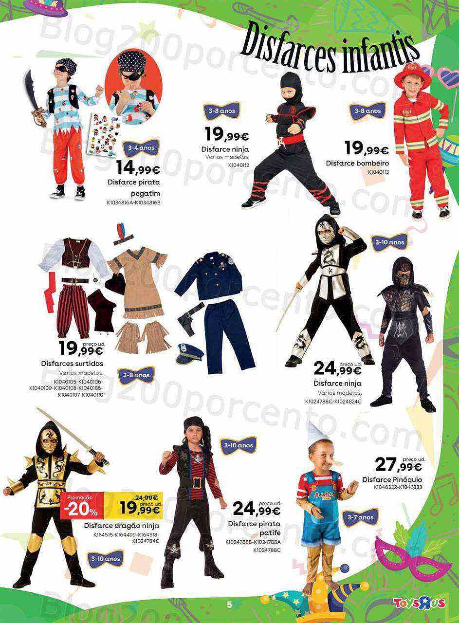 Antevisão Folheto TOYSRUS Carnaval Promoções de 25 janeiro a 21 fevereiro