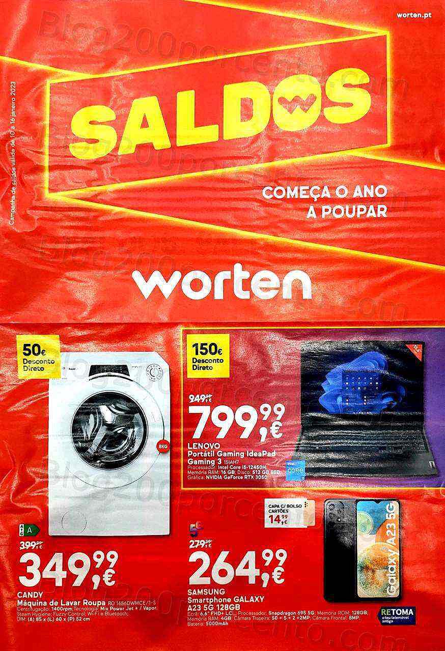 Antevisão Folheto WORTEN Saldos Promoções de 10 a 16 janeiro