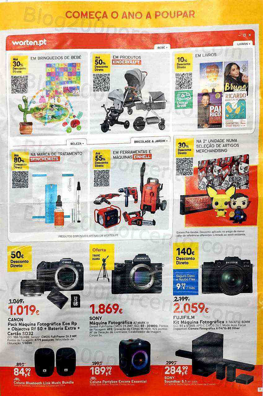 Antevisão Folheto WORTEN Saldos Promoções de 10 a 16 janeiro