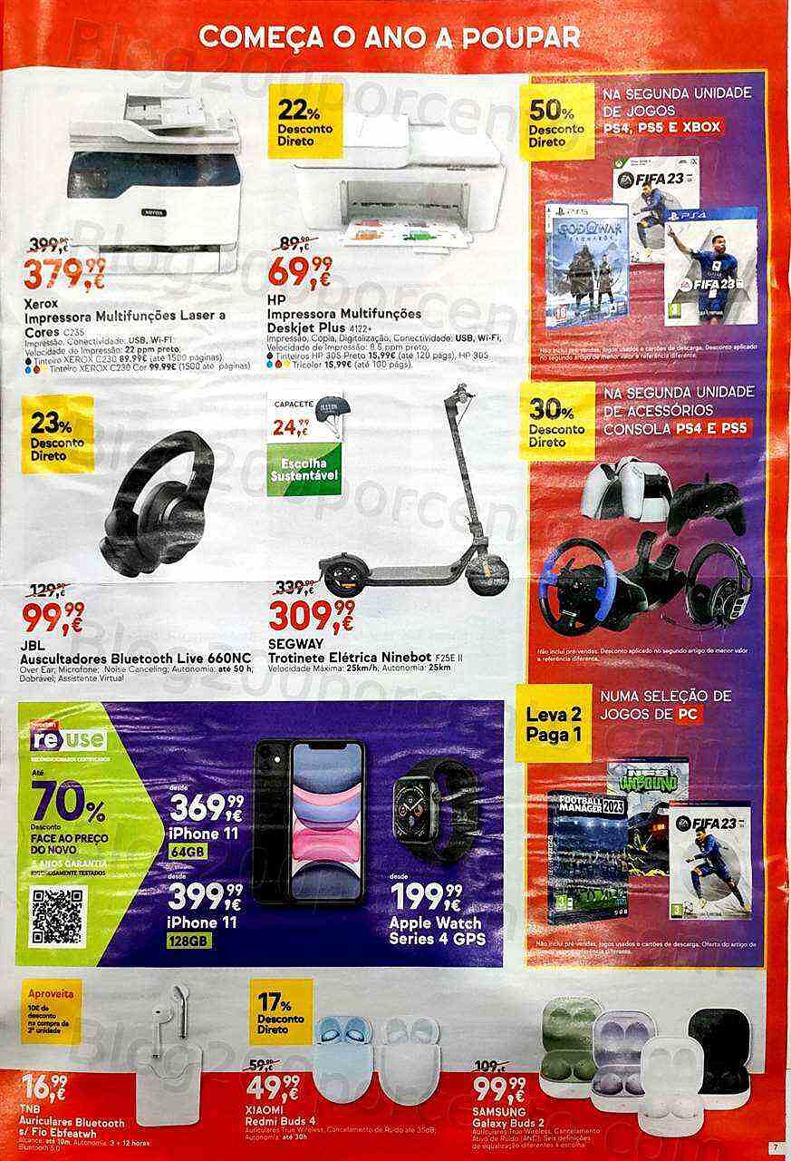 Antevisão Folheto WORTEN Saldos Promoções de 10 a 16 janeiro