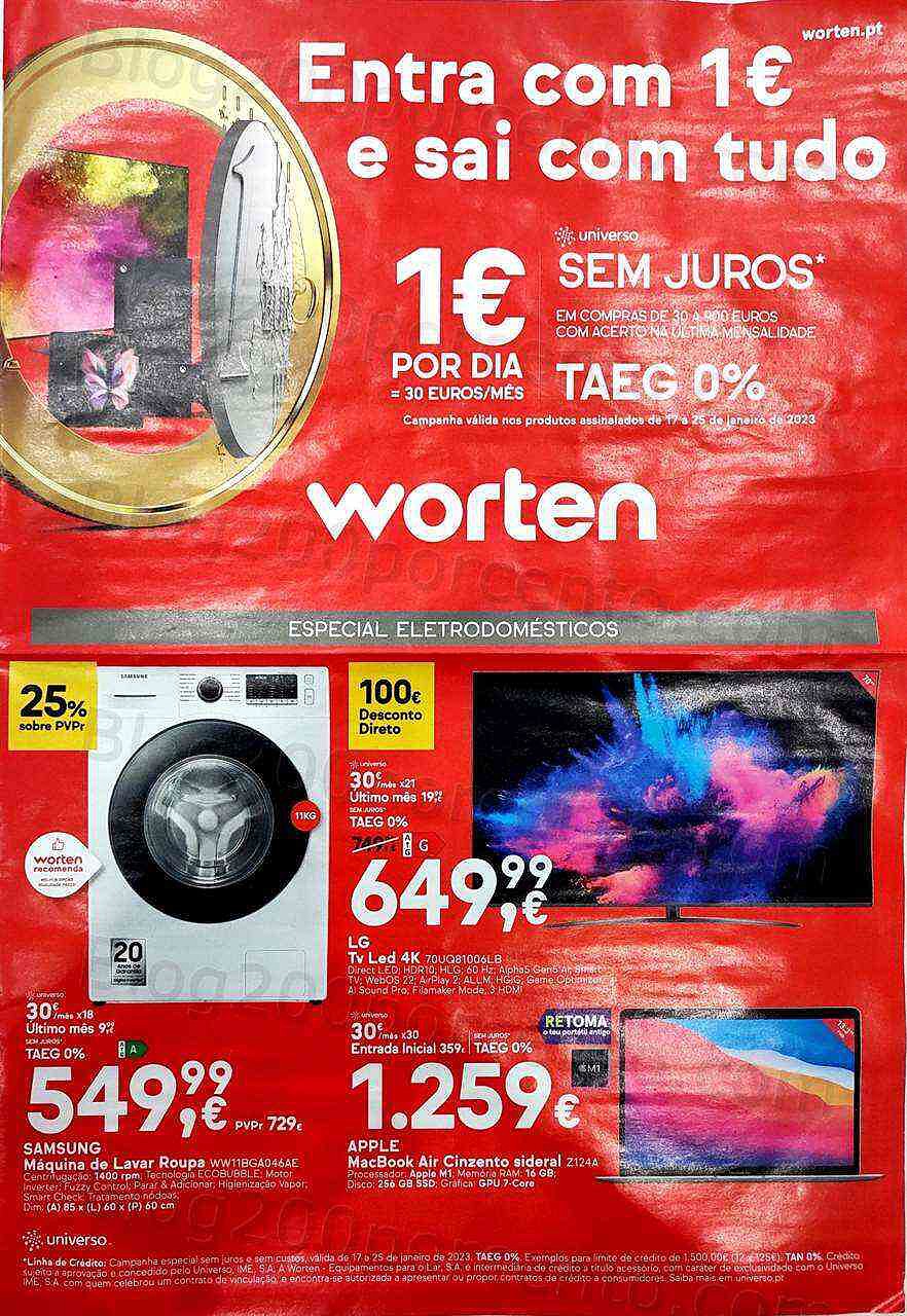 Antevisão Folheto WORTEN Promoções de 17 a 25 janeiro
