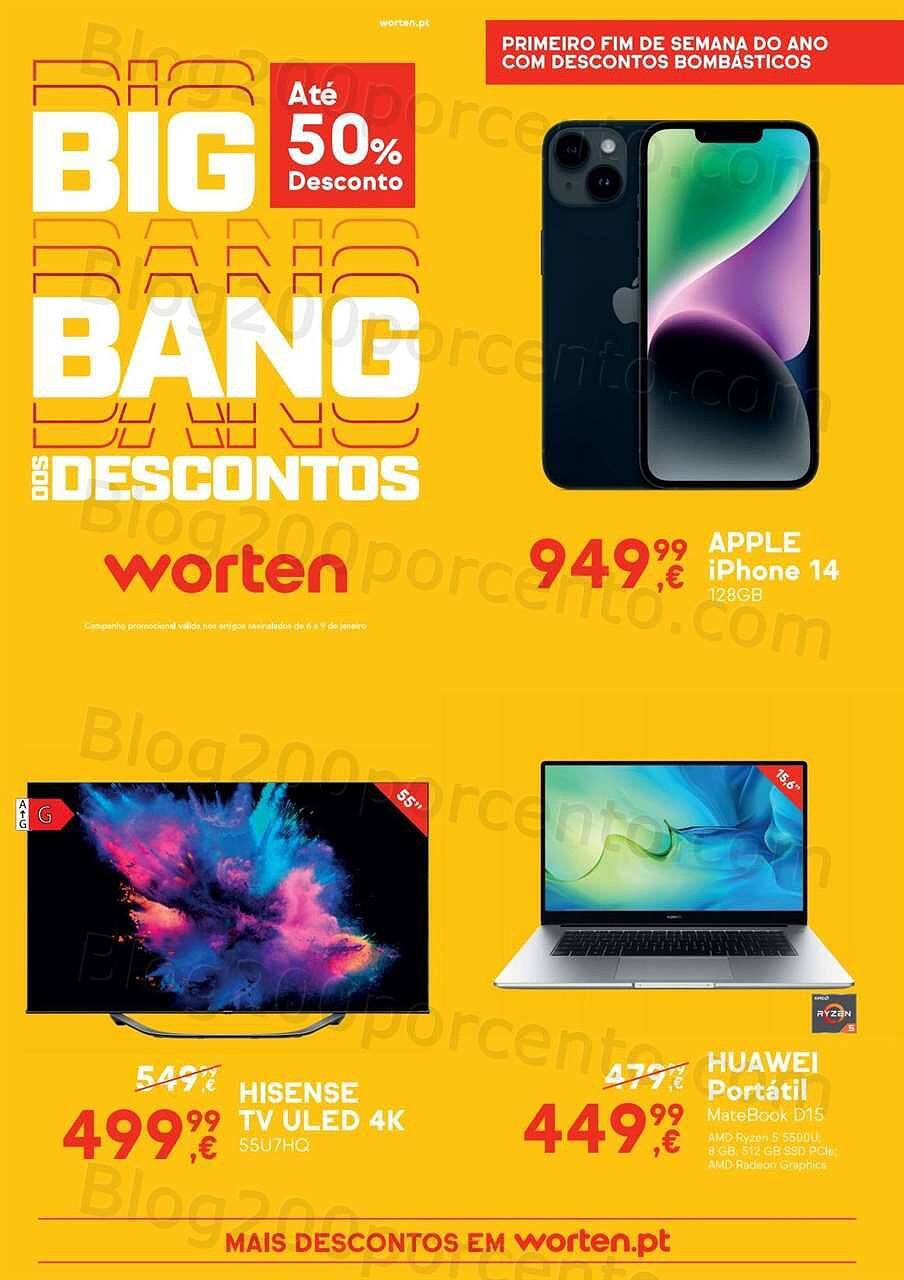 Antevisão Folheto WORTEN Big Bang Promoções até 9 janeiro
