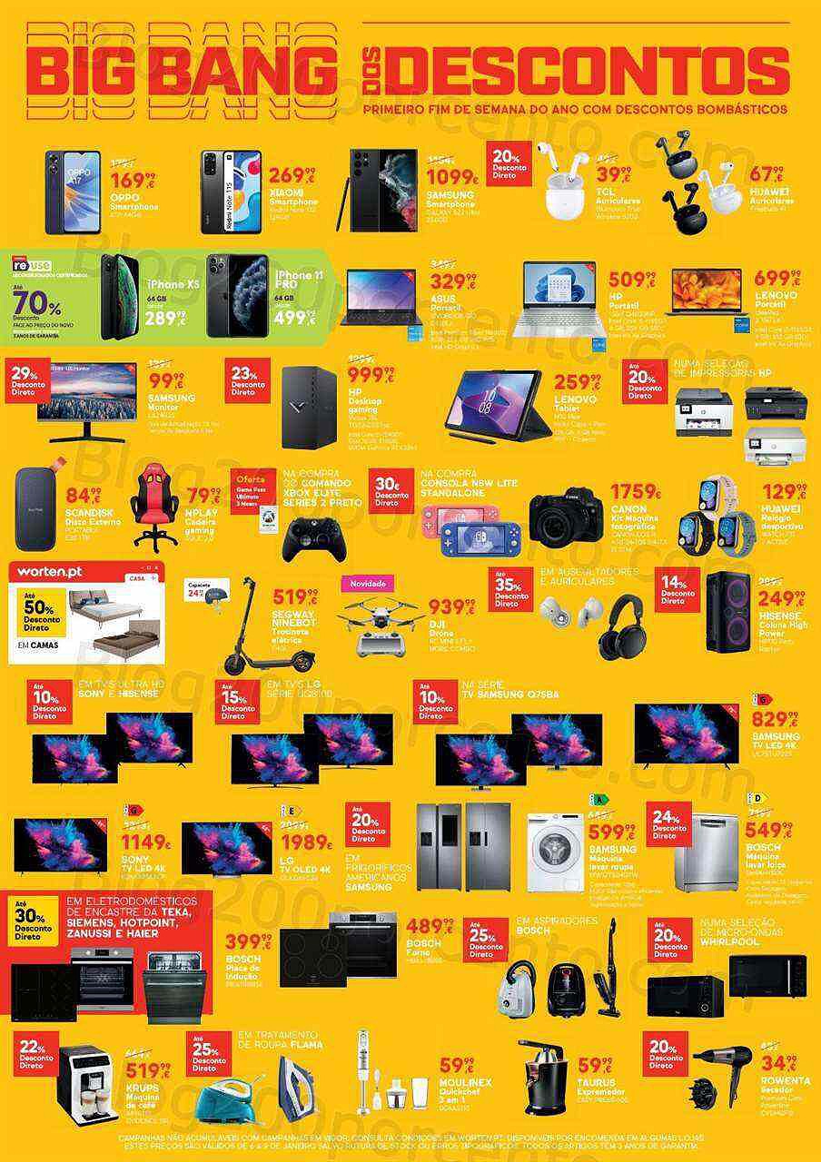 Antevisão Folheto WORTEN Big Bang Promoções até 9 janeiro