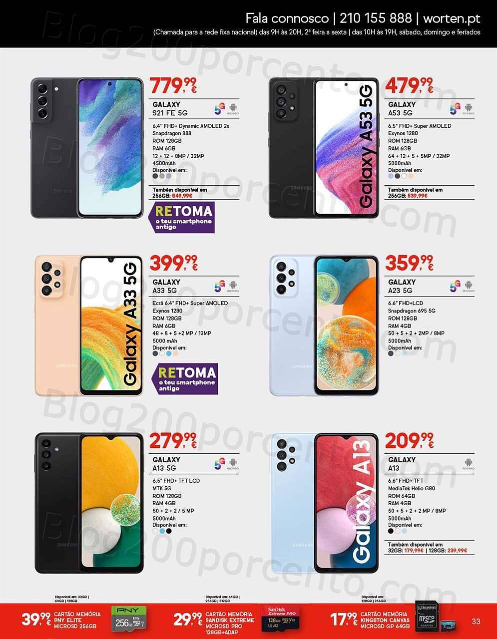 Antevisão Folheto WORTEN Mobile Promoções de 1 a 28 fevereiro
