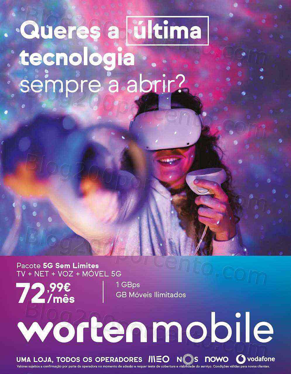 Antevisão Folheto WORTEN Mobile Promoções de 1 a 28 fevereiro