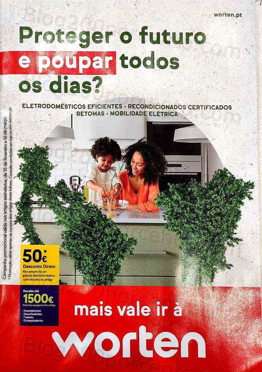 Antevisão Folheto WORTEN Poupança e Ecologia Promoções até 16 março 
