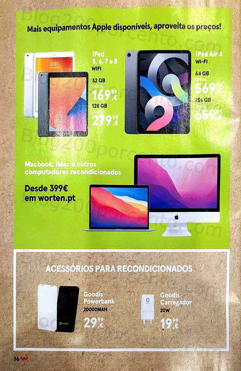 Antevisão Folheto WORTEN Poupança e Ecologia Promoções até 16 março 