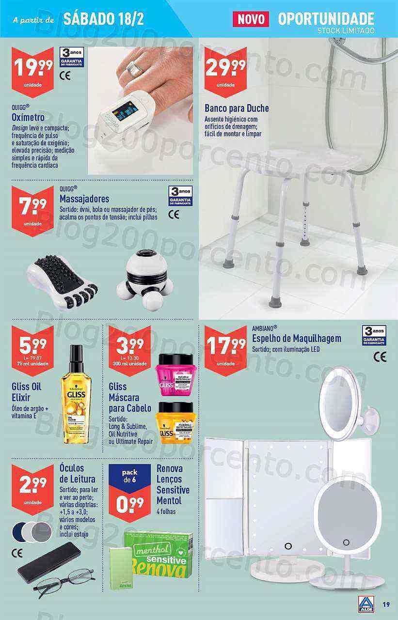 Antevisão Folheto ALDI Promoções de 15 a 21 fevereiro