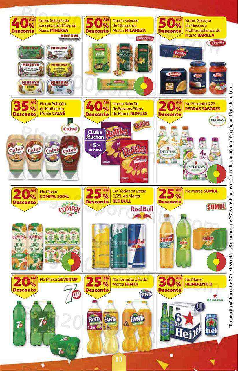 Antevisão Folheto AUCHAN Promoções de 22 fevereiro a 8 março