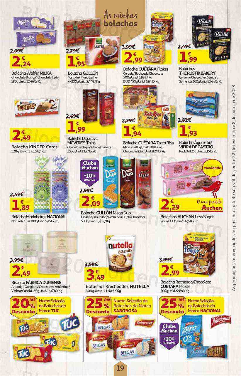 Antevisão Folheto AUCHAN Promoções de 22 fevereiro a 8 março