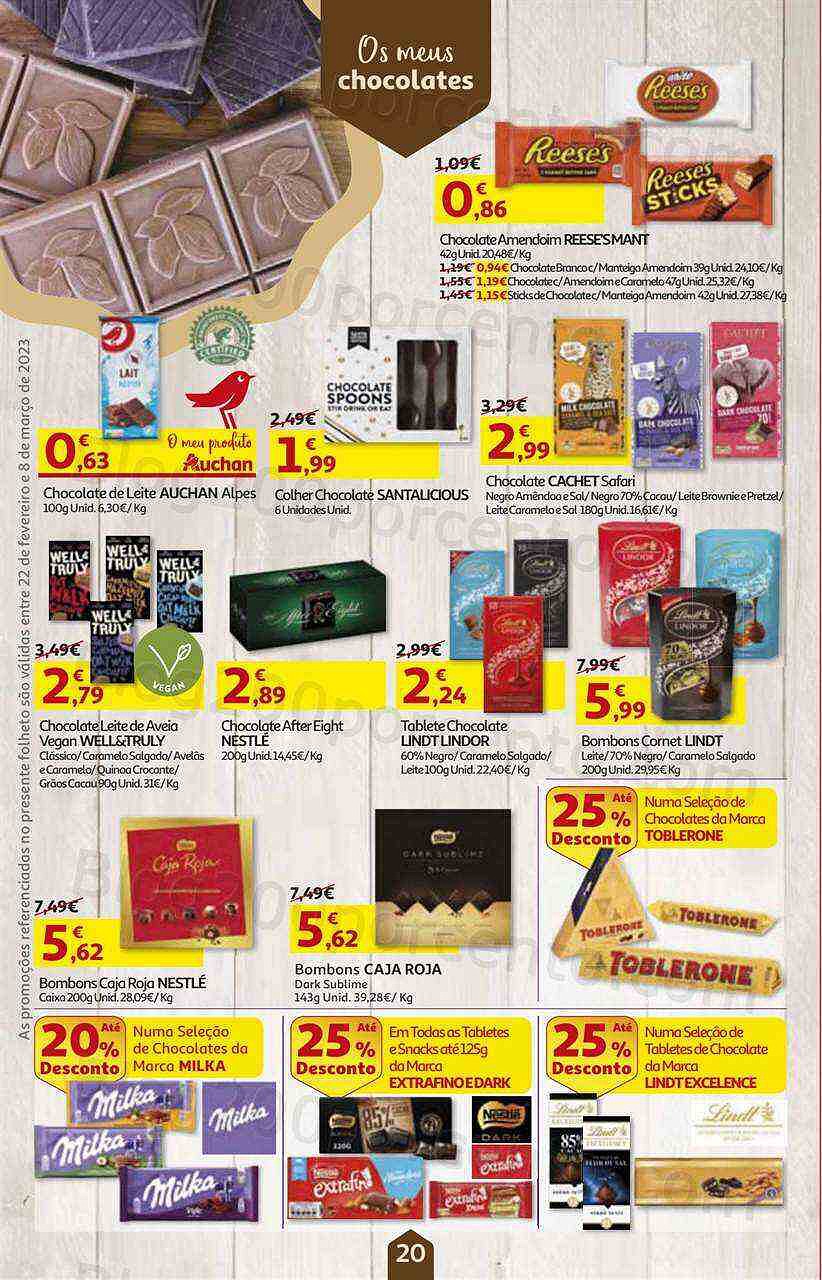 Antevisão Folheto AUCHAN Promoções de 22 fevereiro a 8 março