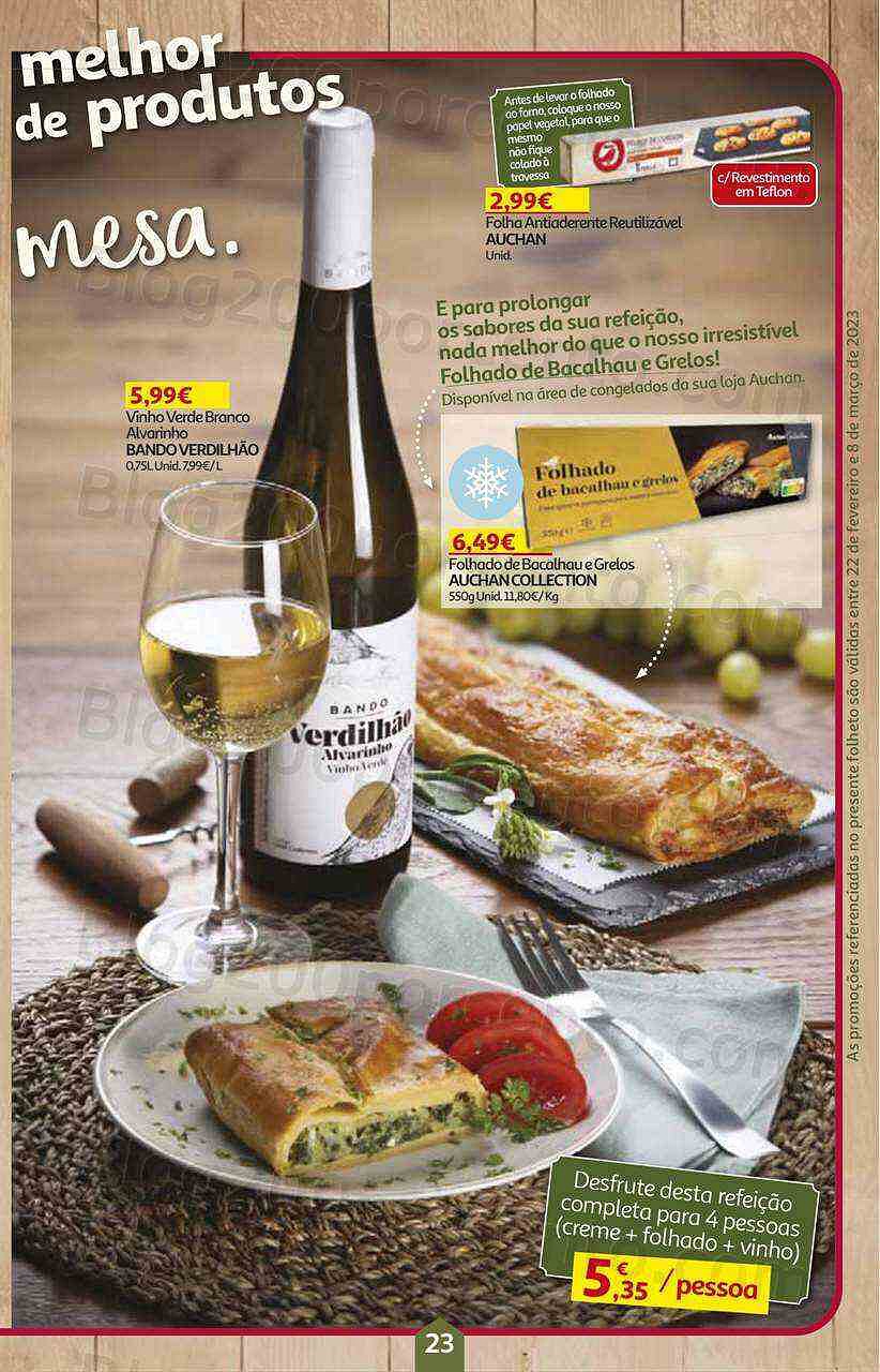 Antevisão Folheto AUCHAN Promoções de 22 fevereiro a 8 março