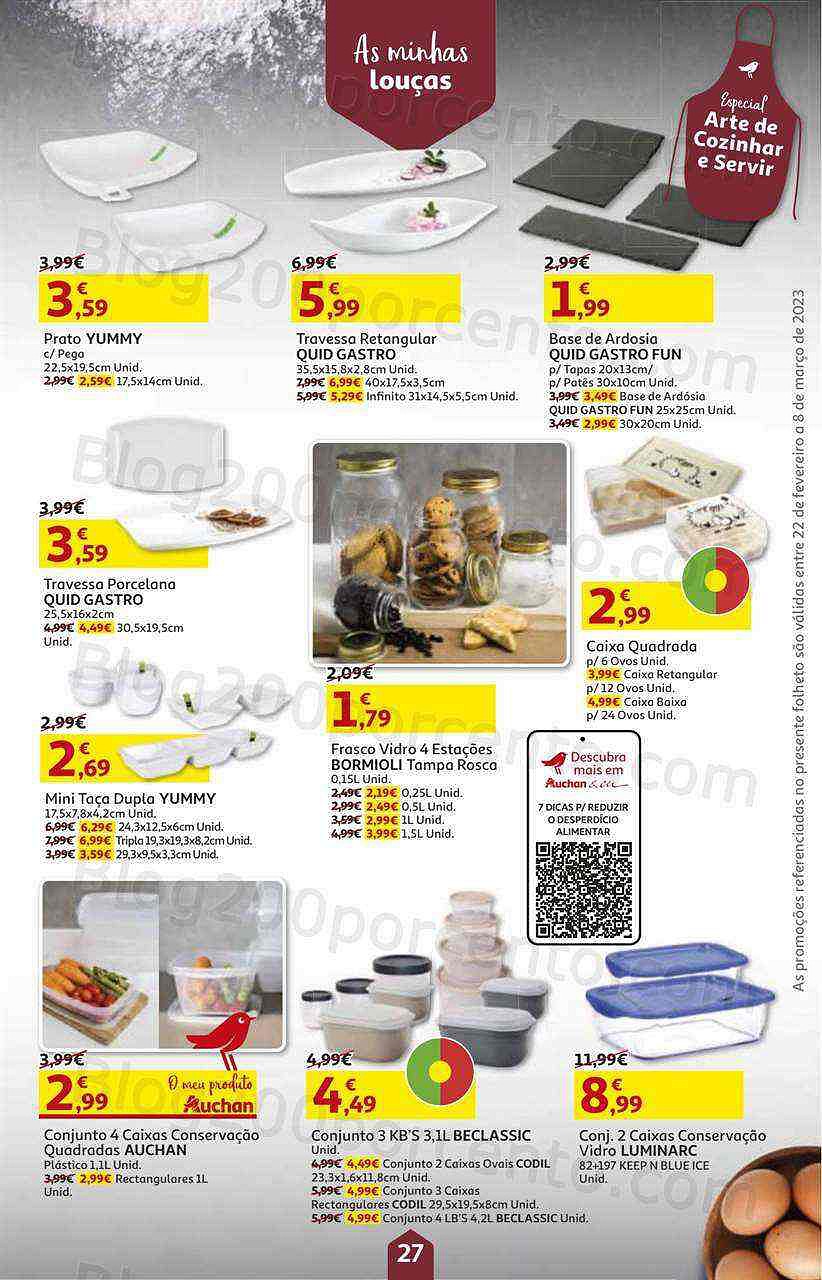 Antevisão Folheto AUCHAN Promoções de 22 fevereiro a 8 março