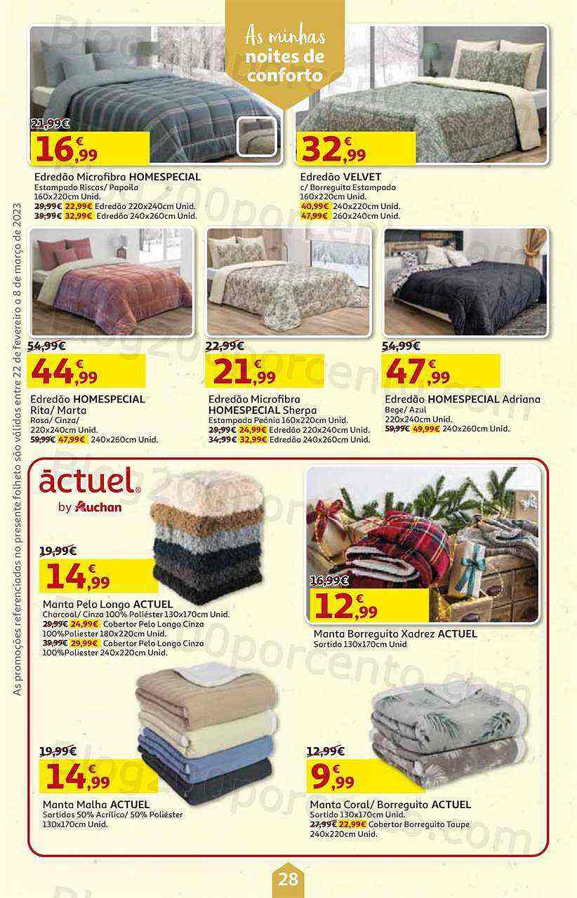 Antevisão Folheto AUCHAN Promoções de 22 fevereiro a 8 março