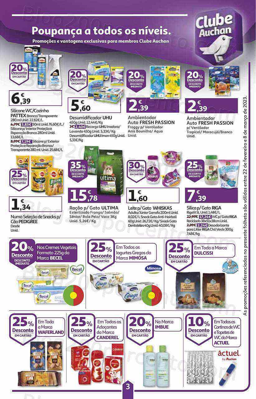 Antevisão Folheto AUCHAN Promoções de 22 fevereiro a 8 março
