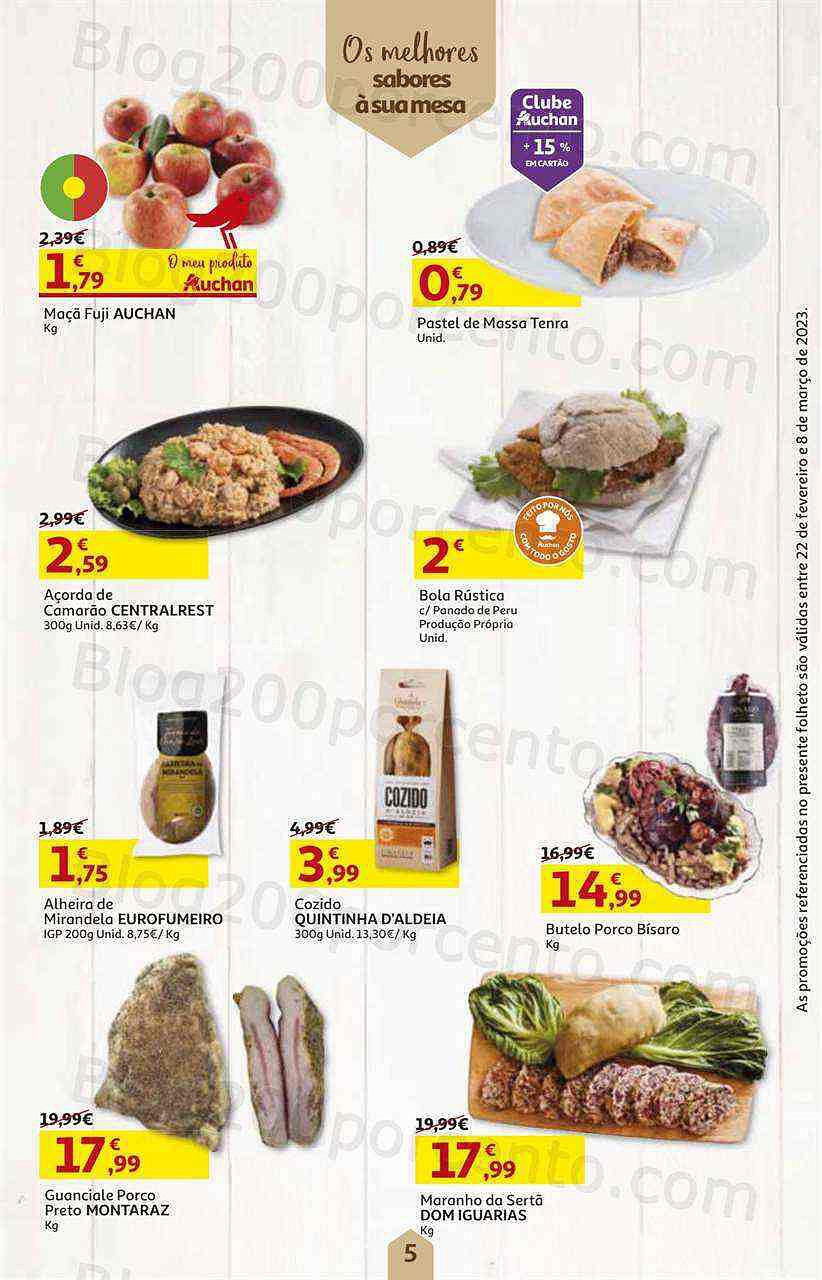 Antevisão Folheto AUCHAN Promoções de 22 fevereiro a 8 março