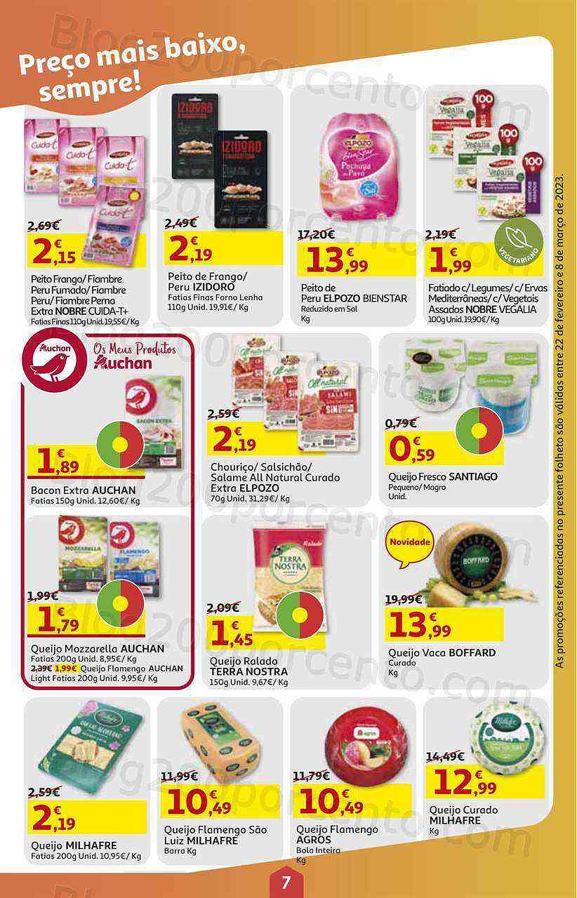 Antevisão Folheto AUCHAN Promoções de 22 fevereiro a 8 março