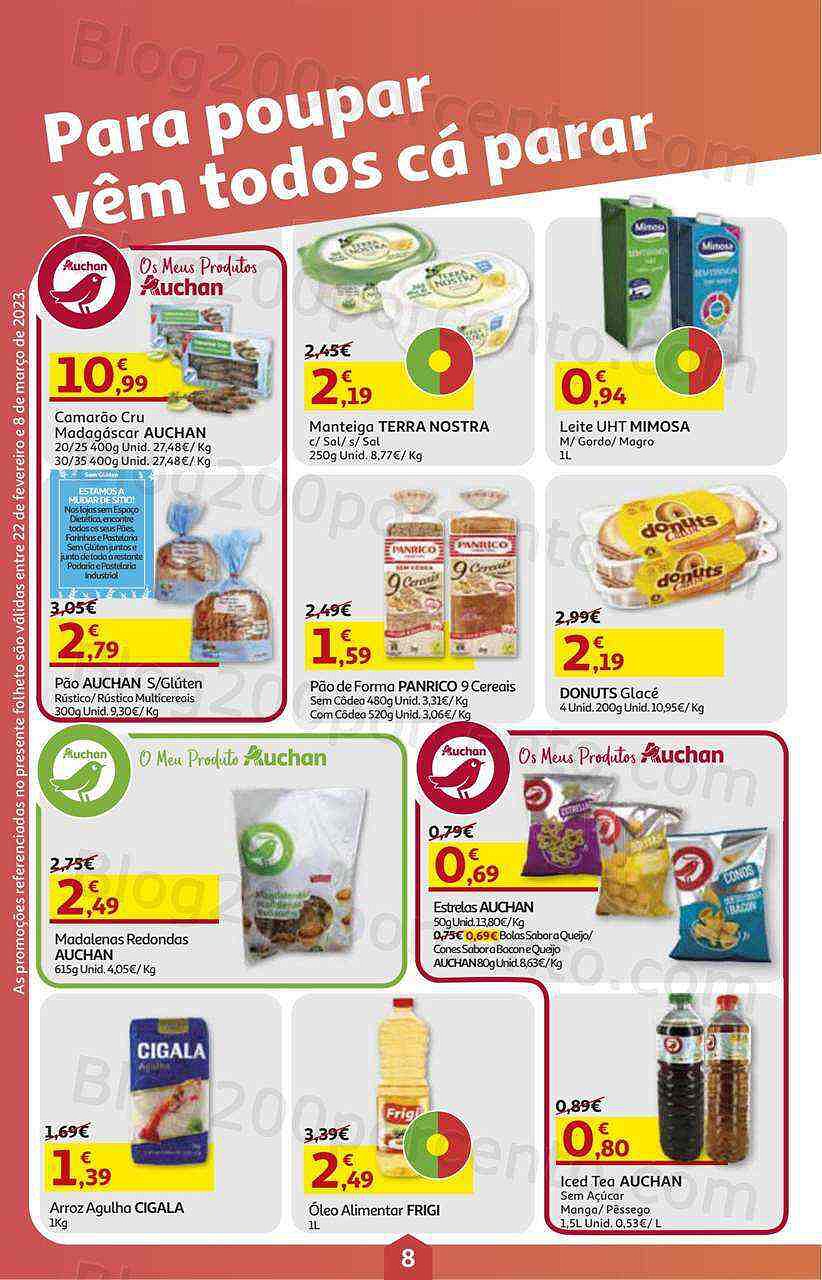 Antevisão Folheto AUCHAN Promoções de 22 fevereiro a 8 março