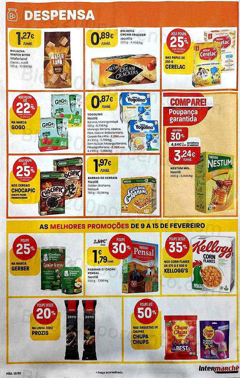 Antevisão Folheto INTERMARCHÉ Promoções de 9 a 15 fevereiro