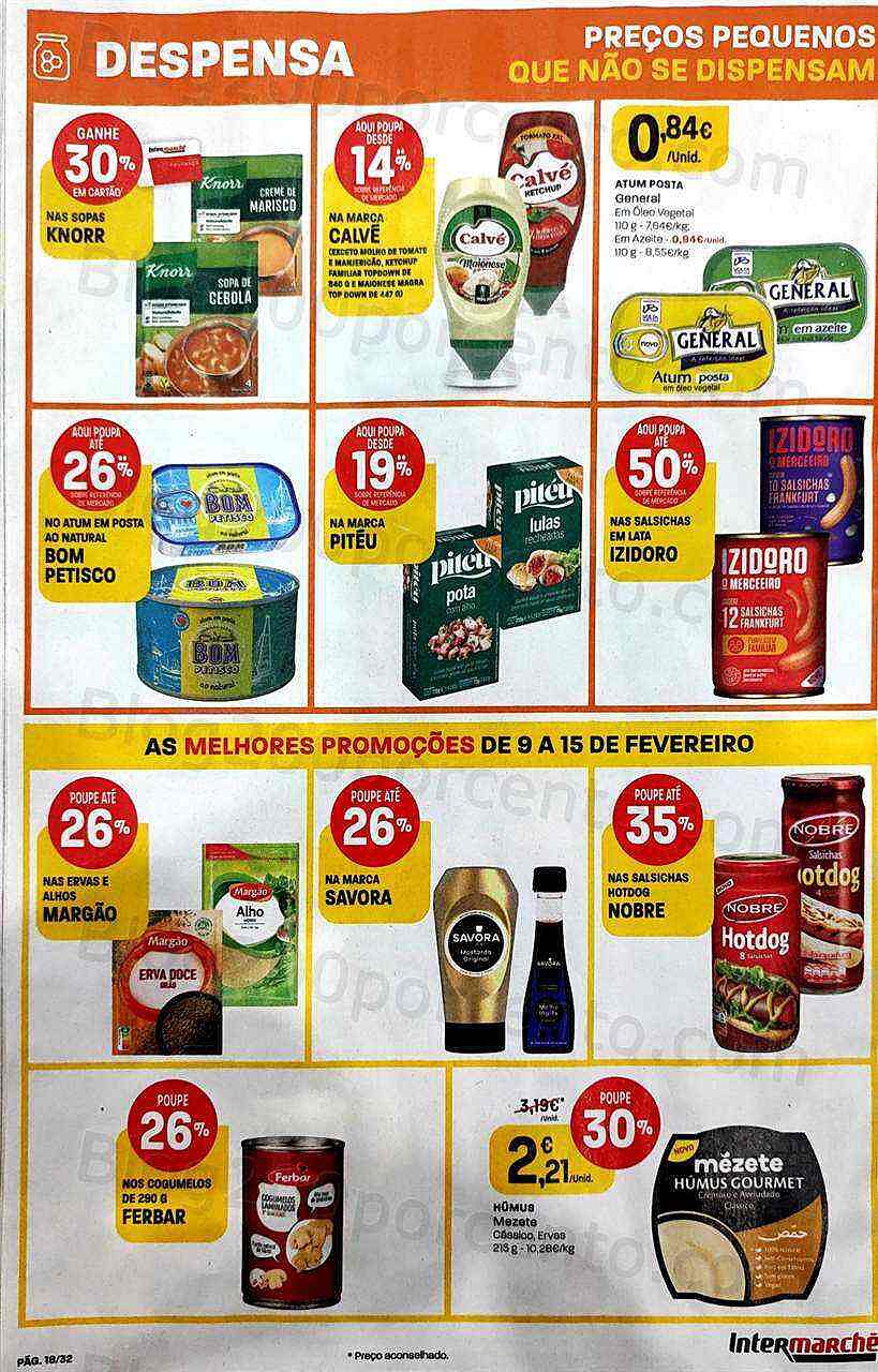 Antevisão Folheto INTERMARCHÉ Promoções de 9 a 15 fevereiro