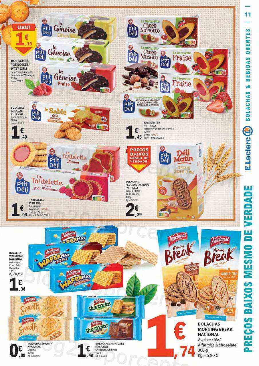Antevisão Folheto E-LECLERC Especial Bolachas e Bebidas Quentes Promoções de 7 a 19 fevereiro