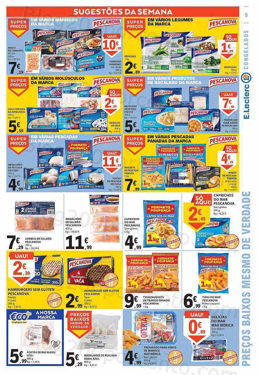 Antevisão Folheto E-LECLERC Promoções de 9 a 15 fevereiro