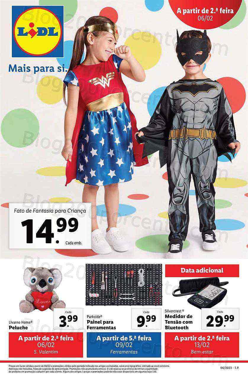 Antevisão Folheto LIDL Bazar Promoções de 6 a 15 fevereiro