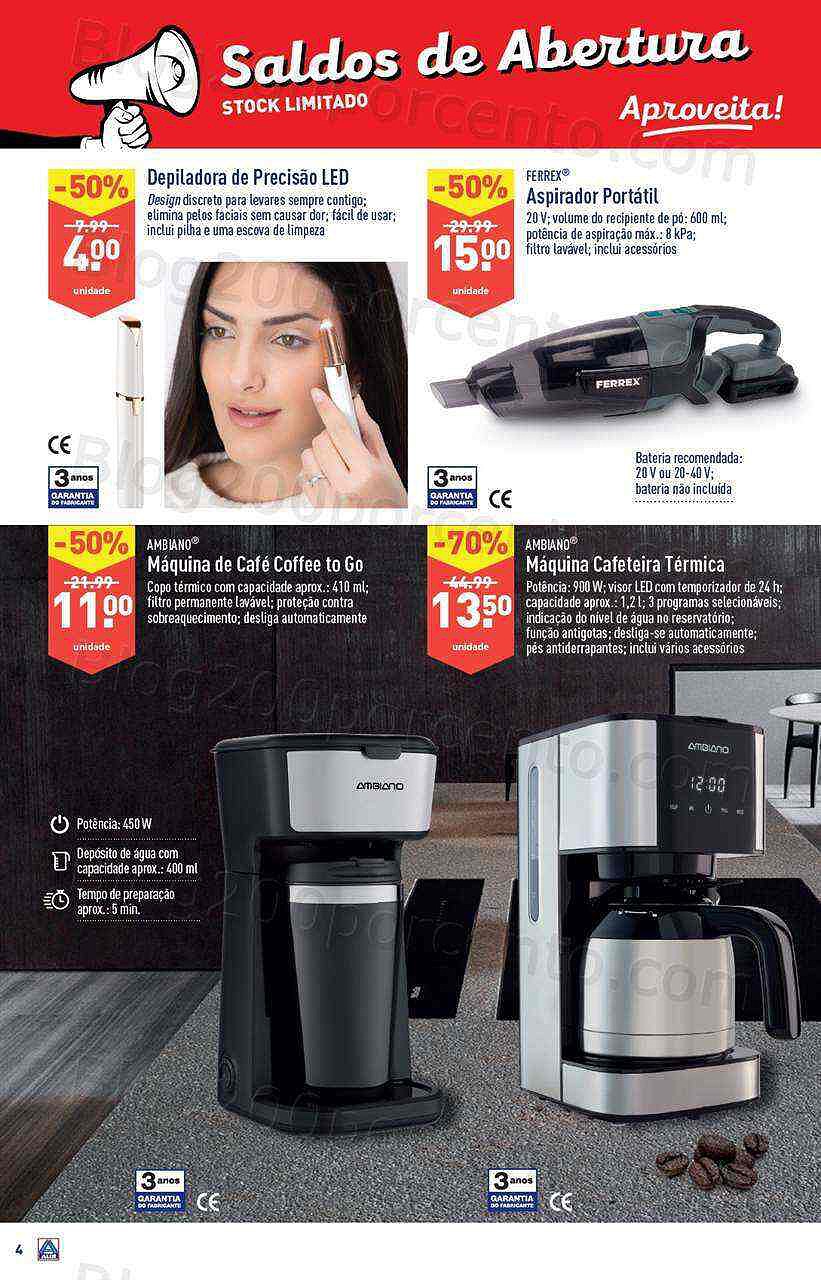 Antevisão Folheto ALDI Saldos de Abertura - Águas Santas - promoções de 15 a 21 fevereiro