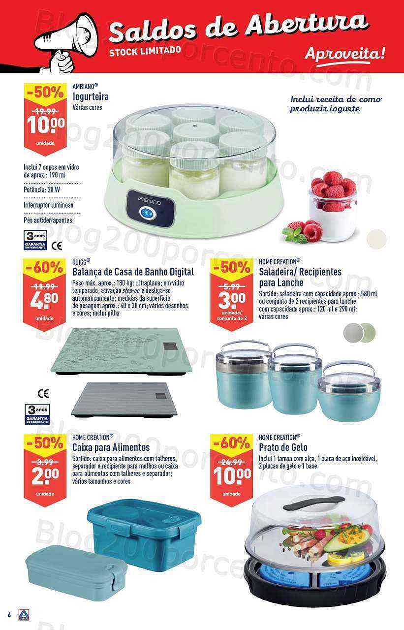 Antevisão Folheto ALDI Saldos de Abertura - Águas Santas - promoções de 15 a 21 fevereiro