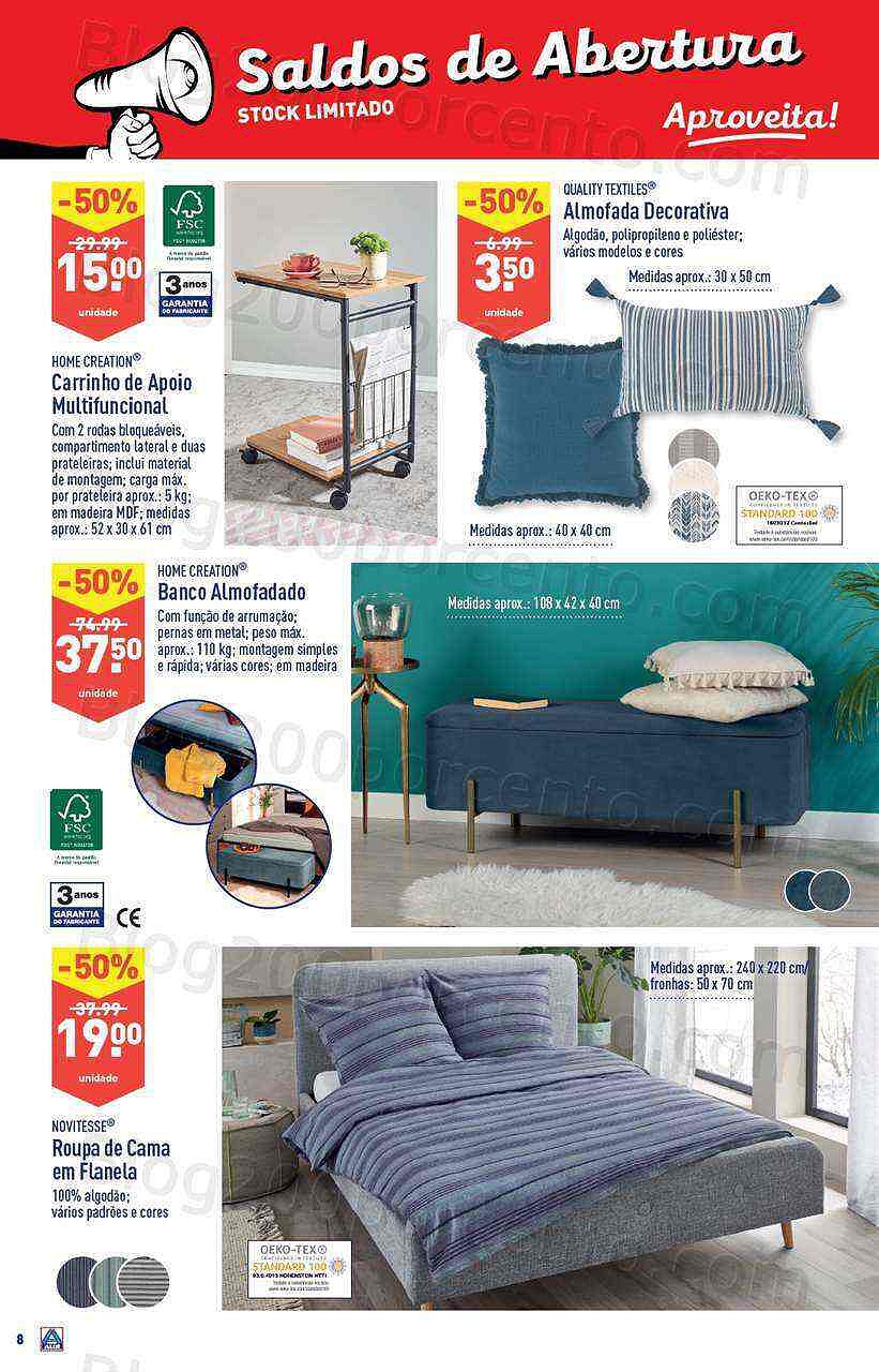 Antevisão Folheto ALDI Saldos de Abertura - Águas Santas - promoções de 15 a 21 fevereiro