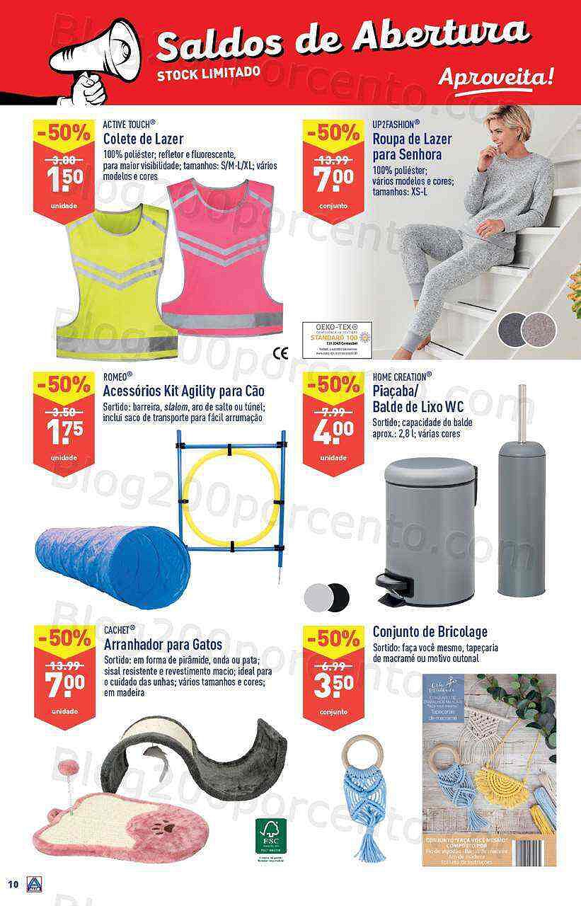 Antevisão Folheto ALDI Saldos de Abertura - Águas Santas - promoções de 15 a 21 fevereiro