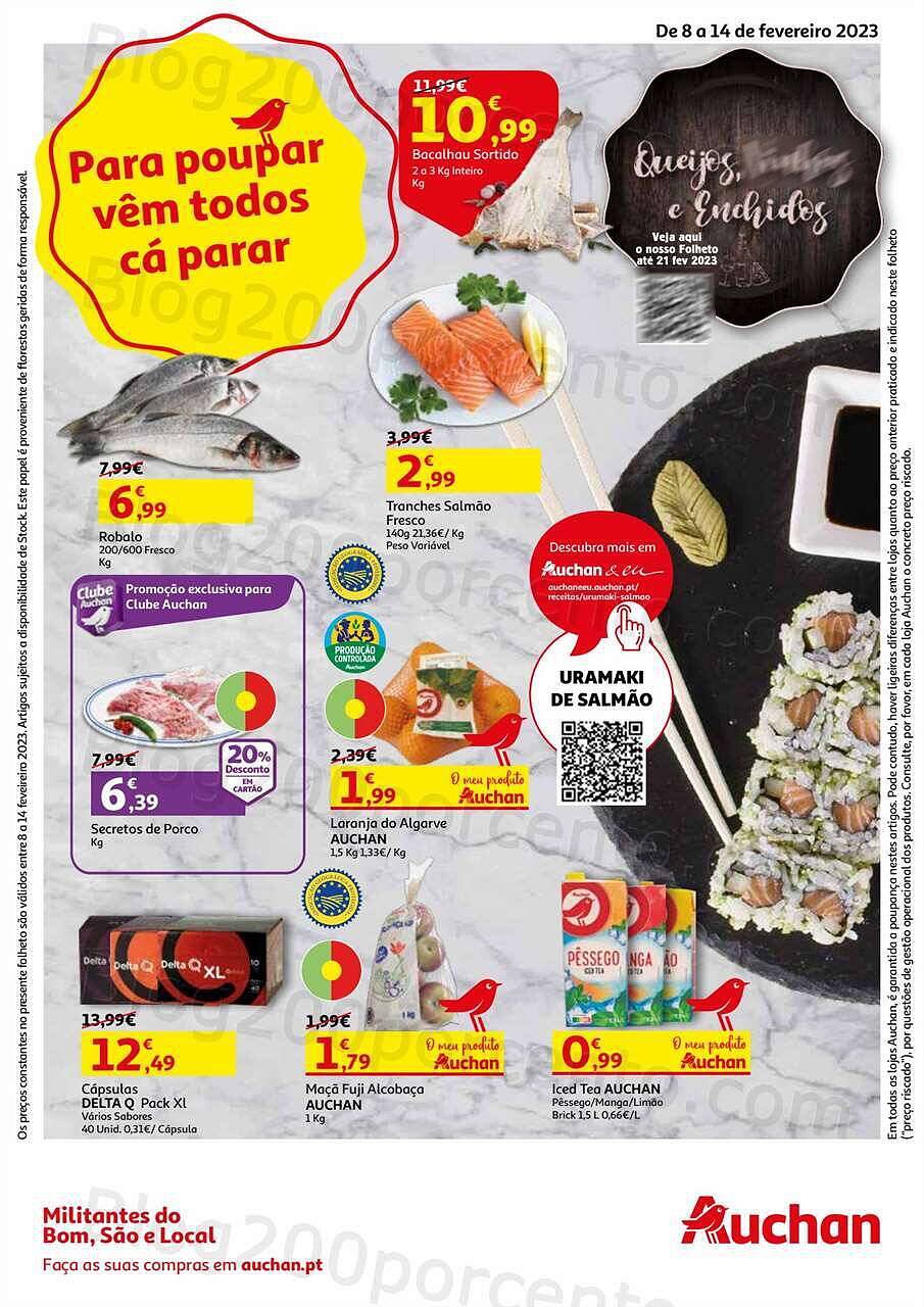 Antevisão Folheto AUCHAN Promoções de 8 a 14 fevereiro