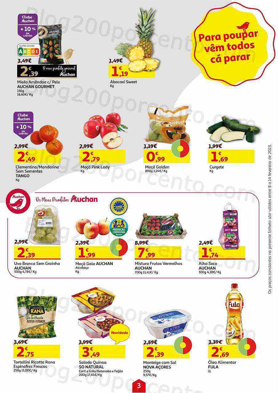 Antevisão Folheto AUCHAN Promoções de 8 a 14 fevereiro
