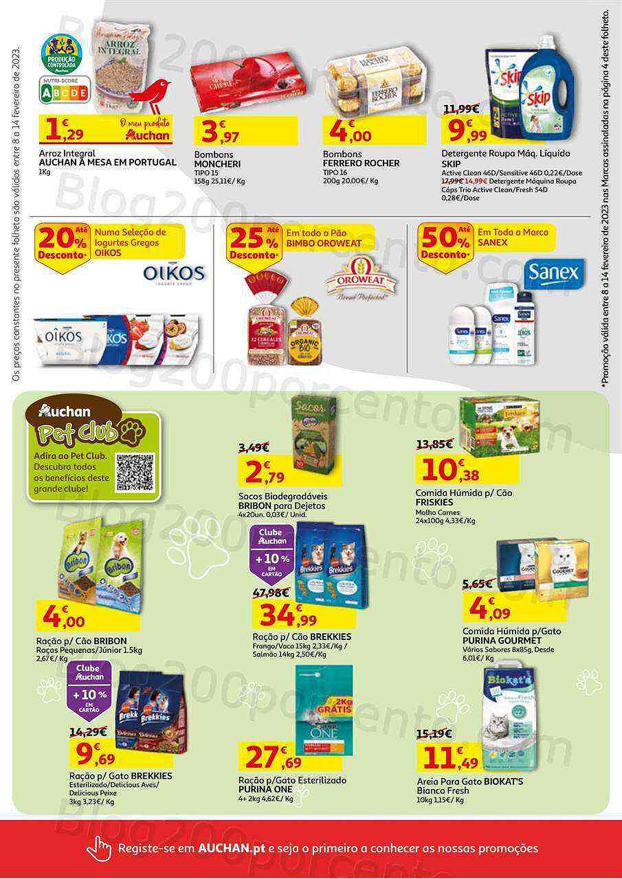 Antevisão Folheto AUCHAN Promoções de 8 a 14 fevereiro