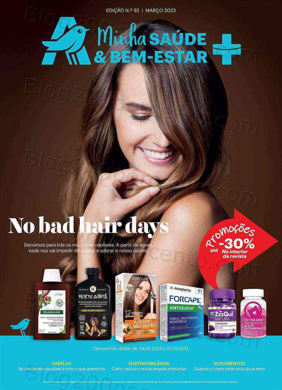 Antevisão Folheto AUCHAN Saúde e Bem-Estar Promoções de 24 fevereiro a 27 março