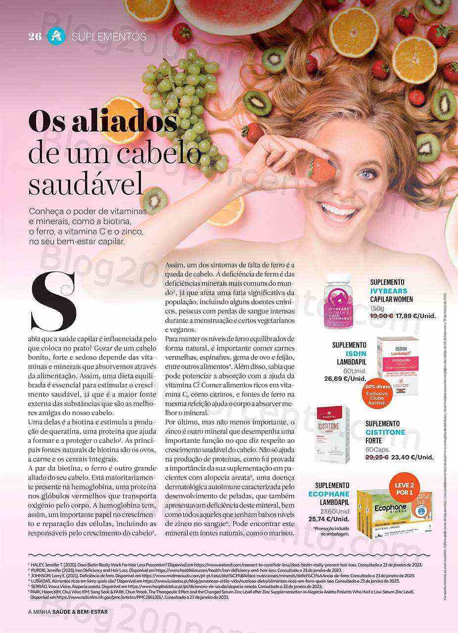 Antevisão Folheto AUCHAN Saúde e Bem-Estar Promoções de 24 fevereiro a 27 março