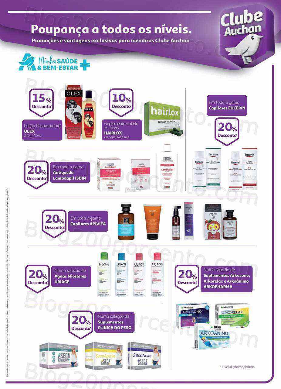 Antevisão Folheto AUCHAN Saúde e Bem-Estar Promoções de 24 fevereiro a 27 março