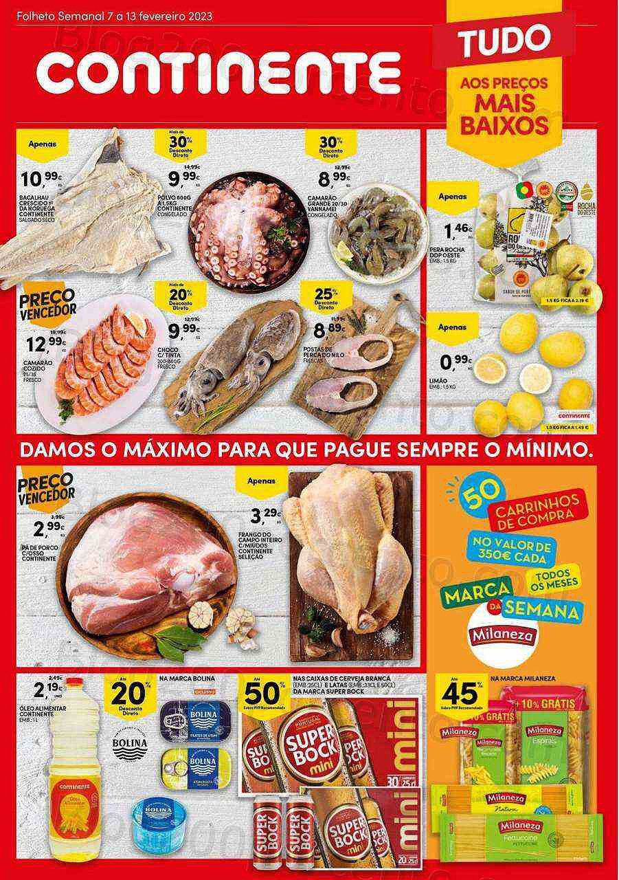 Antevisão Folheto CONTINENTE Promoções de 7 a 13 fevereiro